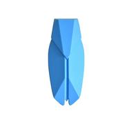 FraTech3D La Cigale Polygonale - Décoration Moderne, Contemporaine et Design - +20 Couleurs Originales - 3 Tailles - Low Poly Art - Fabriqué en France (Bleu Ciel, L (25cm))