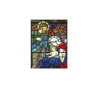 Fratelli Bonella | Plaque de verre transparente amovible Adoration des Mages ou Nativité 30 x 40 cm fabriquée en Italie | Fabriqué en Italie (Adoration de la Nativité)