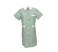 Fratelli d'Italia Blouse de Travail pour Femme, Manches Courtes, Poches, Maîtresse, Nettoyage, Employée Domestique, vert, M