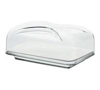 Cloche à fromage - Guzzini - Rectangle - Transparent - Plastique - Porcelaine