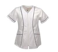 Fratelliditalia.org Blouse de Travail pour Femme, Esthétiste, Coiffeuse, Sanitaire, Infirmière, OSS - Personnalisable avec Votre Logo