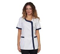 fratelliditalia.org Blouse pour Femme Esthétiste, Masseuse, OSS, Coiffeuse, Maîtresse d'école, Crèche, Travail, Variété de Couleurs, Tailles de XS à XXXL, bleu, XS