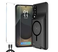 Fraternize 10000mAh Coque Batterie pour Samsung Galaxy S25 Edge (6.7") Étui Batterie -Housse de Charge sans Fil Intelligente, Portable Coques d'alimentation, Battery Externe Chargeur Rechargeable