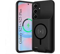 Fraternize 10000mAh Magnétique Coque Batterie pour Samsung Galaxy S25+/S25 Plus étui de Charge Portable Rechargeable avec et Chargeur sans Fil Pris en Externe Chargeur Portable Coques d'alimentation