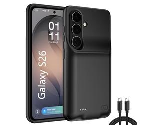 Fraternize Étui Batterie pour Samsung Galaxy S26, étui de Recharge Portable Rechargeable 10 000 mAh avec l' avec Coque de Recharge pour Batterie Externe