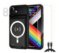 Fraternize pour iPhone 17 Étui Batterie Externe Portable 10 000 mAh Étui de Protection pour téléphone Portable avec Coque Batterie Rechargeable