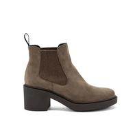 Frau 80C3 Chaussures Femme Marron Tourbe Bottines en Daim Beatles 36