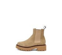 Frau - Beatles en daim avec double frontière, beige, 38 EU