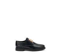 Frau - Lacets en cuir avec lacets en chenille, Noir , 40 EU