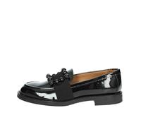 Frau Mocassin en peinture avec accessoire. Fabriqué en Italie, Noir, 36 EU