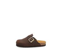 Frau - Sabots en nubuck graissé avec pied en liège, marron, 41 EU