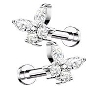 Frauen Cartilage Boucles d'oreilles minimalistes en alliage durable finition élégante | Accessoire d'oreille polyvalent avec matériau hypoallergénique sans danger pour les femmes