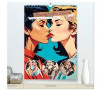 Frauen lieben Frauen (hochwertiger Premium Wandkalender 2026 DIN A2 hoch), Kunstdruck in Hochglanz: Über die Liebe: Frauen lassen ihre Herzen sprechen