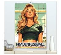 Frauenfußball - Old School Poster Style (hochwertiger Premium Wandkalender 2026 DIN A2 hoch), Kunstdruck in Hochglanz: Eine Sammlung von Poster über Frauenfußball in Old School Style