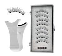 Fravsiu Aimants Faux Cils,Cils Magnétiques - Pas besoin de colle Cils magnétiques réutilisables avec applicateur - Kit de cils magnétiques réutilisables d'aspect naturel, kit de faux cils pour des