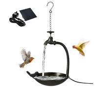 Fravsiu Bain d'oiseaux Solaire Forme De Robinet À Énergie Solaire