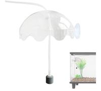Fravsiu Bouclier de Splash du Poisson, Bulle d'air d'aquarium,Kit d'aquarium d'aérateur d'oxygène avec Tuyau, Pierre d'air - Bouclier de cuve à Poisson, Couverture étanche à éclaboussure silencieuse