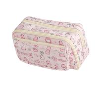 Fravsiu Capybara Pencil Case, Large Capacity Stationery Organizer, Flexible Utility Tool Pouch with Zipper, Cute Animal Design in Beige, School, College, Travel Use 8.27x4.13x5.12 inches