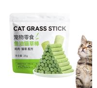Fravsiu Cat Grass Teething Sticks, Cat Grass Sticks, Cat Grass Sticks for Indoor Cats, Cat Grass Teething Stick Outdoor Cat Chew Stick for DentalHealth and Hairball Control