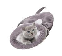 Fravsiu Cat Sleeping Bag | Cat Nest Snuggle Sack 19.6 X 15.7 inches | Self-Warming Cat Bed for Indoor Cats, Puppies & Small Dogs | Soft Cuddler Burrow Pad for Comfort & Security