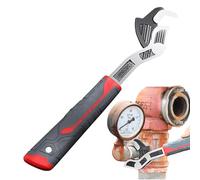 Fravsiu Clé à molette avec verrouillage utobloquante multifonctionnelle, outil de utobloquante, outil de e tube autobloquant portable avec poignée antidérapante réglable