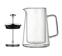 Fravsiu Coffee Brewing Press, Wall Glass Machine, Decorative Prop with Stainless Feature, Tea Brewing Holder Tool, Stylish Cafe Stand with Chic Design, Travel Outdoor Accessory for Home Office