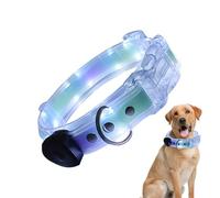 Fravsiu Collier de chien éclairé, collier de chien à LED,Lumière rechargeable de sécurité de chien LED | Collier lumineux réglable pour la marche nocturne, sombre, extérieur