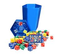 Fravsiu Dice Games, Fast Paced Dice Game, Fun Board Activity with Colorful Cubes and Score Pads, Multiplayer Entertainment for Classroom Travel Party Picnic Kids Camping Teens, 2.99x2.99x5.98 inches