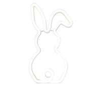 Fravsiu Enseigne néon LED en forme de lapin - Veilleuse de Pâques en forme de lapin - Lampe décorative en forme de lapin arc-en-ciel pour chambre d'enfant, hôtel, café