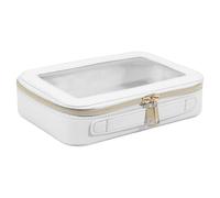 Fravsiu Étui cosmétique transparent, Sac de maquillage transparent - Sac cosmétique imperméable à l'eau,Sac de maquillage transparent, sac de cosmétiques de voyage imperméable à glissière pour, beige,