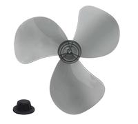 Fravsiu Fan Leaf Replacement, Bedroom Fan Accessory, Wind Blower Part with Locking Nut Cover, Universals Fit for Dorm, Living Room, Basement, Patio, Classroom, Garage, 13.78x13.78x1.57 inches