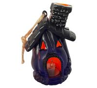 Fravsiu Halloween Light, Haunted House Lighting, Spooky Pumpkin Ornament, Energy-Efficient LED, Adjustable Brightness for Party, Home, Hallway, Bedroom, Lawn, Festival Decor, 8x6.5x11cm