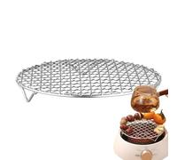 Fravsiu Heavy Stainless Rack, Heat Resistant Grid, Portable BBQ Grate, Outdoor Campfire Cooking Accessory, Fire Camping Grill Replacement, Kitchen Gear for Grilling, Roasting,