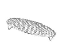 Fravsiu Heavy Stainless Rack, Heat Resistant Grid, Portable BBQ Grate, Outdoor Campfire Cooking Accessory, Fire Camping Grill Replacement, Kitchen Gear for Grilling, Roasting,