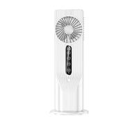 Fravsiu Humidifier Fan, Desk Misting Ventilator, Portable Quiet Cooler with 100ml Water Tank Remote Control, Mist Fan for Home Camping Tent Patio Car Nursery Use, 13.98x6.1 Inches