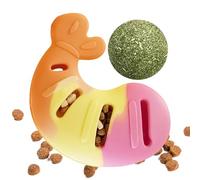 Fravsiu Jouet à mâcher pour Chat | Soulagement de la Dentition du en Forme de crevette au chatnip - Jouet interactif pour Chat,pour Usage Quotidien à la Maison, Exercice, Appartement,