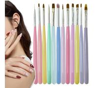 Fravsiu Nail Brush Set, Nail Design Brushes, Nail Dotting Tools, Nail Painting Brushes, Striping Nail Brushes, Nail Drawing Pen, Nail Arts Brushes, Nail Brush Set Of 12, For Women Nail Design