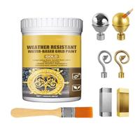 Fravsiu Peinture Artisanale Dorée - Liquide 150 g Pour Métal - Peinture Dorée Bois - Utilisable Pour Murs, Bijoux, Meubles, Tableaux, Artisanat, Arts, Écriture, Pierres Tombales Et