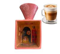 Fravsiu Pour Over Dripper, Coffee Filter Cup, Portable Brewing Tool, Reusable Silicone Design, Lightweight Travel Friendly Build, 5.9x3.93x3.93 inch, for Home Kitchen Office Travel Outdoor