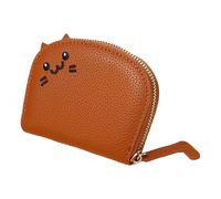 Fravsiu Pu Leather Wallet, Zipper Wallet Card Holder, Cartoon Cat Wallet, Small Change Purse, Portable Card Holder, Cute Coin Purse, Zipper Coin Purse, Pu Leather Coin Purse, Leather Wallet for Cards,
