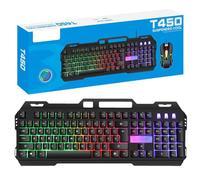 Fravsiu RGB Mechanical Keyboard, Light Up Gamings Keyboard, Aesthetic Mechanical Keyboard, Compact Mechanical Keyboard 18.03x6.69x1.18 inches for Offices, Computer Desktop and Home Gamers