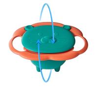 Fravsiu Spill Resistant Gyro Bowl Gyro Bowl for Kids - Innovative Rotating Anti-Spill Bowl for Kids, 360 Degrees Gyroscopic Design Prevents Messes, Ideal for Feeding Children and