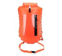 Fravsiu Swim Buoy Float, 2 in 1 Safety Device, Adjustable Belt Window, Suitable to Open Water, 20l Waterproof Buoy for Snorkeling, Triathletes, Mobile Phone Storage, 14.57x27.56 inches
