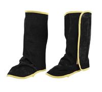 Fravsiu Welding Spats, Shoe Protectors, Heat and Abrasion Resistant Cowhide Leather Covers with Reliable Shielding, Safety Gear for Welders Boot Protection Workshop Industrial Use, 12.99in