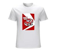 Fraxen Starsky and Hutch Grand Torino Muscle Car TV Police Car Fan T-Shirt Graphic Unisex Top Shirt White L