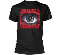 Fraxen Trendy T-Shirt Trouble Manic Frustration Mens Graphic Black XL