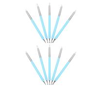 FRCOLOR 1 10 Pièces stylo poterie gel pour les ongles trousse mini outils de colle nail polish nail gel stylo d'art de manucure outils d'art d'ongle tuyau de cuivre Blue