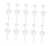 FRCOLOR 1 Boîte De Protections Auditives Invisibles Pour Femmes Clous D'Oreilles Boucles D'Oreilles Boules Fermoirs De Boucles D'Oreilles Transparents En Résine