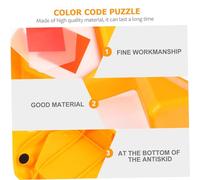 FRCOLOR 1 boîte Puzzle Géométrique Coloré Éducatif Défis pour Garçon Fille et Adultes Développement Cognitif Reconnaissance des Formes et Couleurs Jeu Éducatif Stimulant