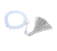 FRCOLOR 1 Corde Bracelet de Prière Verre Perles à Main Accessoire de Chapelet Élégant pour Célébrations Religieuses